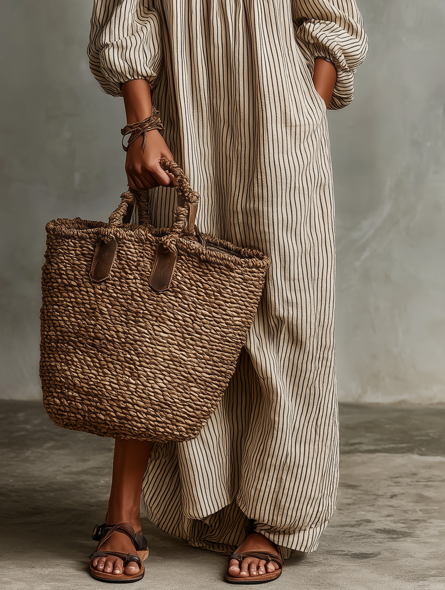 Carmen | Vestido de algodón y lino