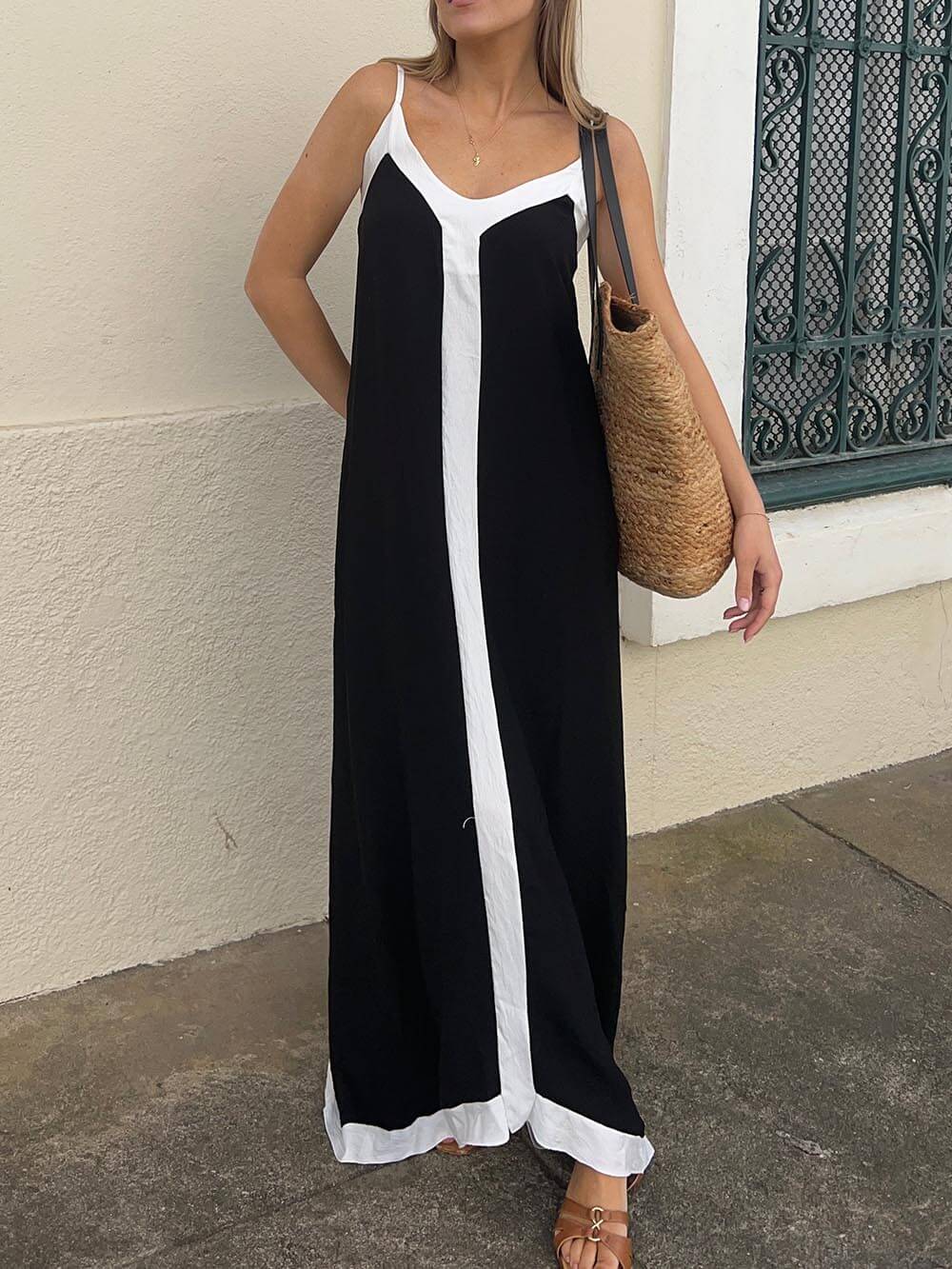 DIANA - VESTIDO MIDI A BLOQUES