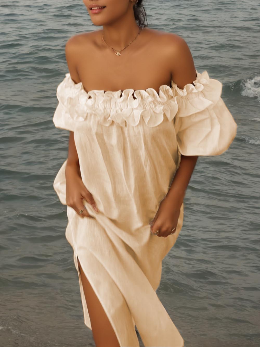 CAPRI - VESTIDO MIDI VOLANTES