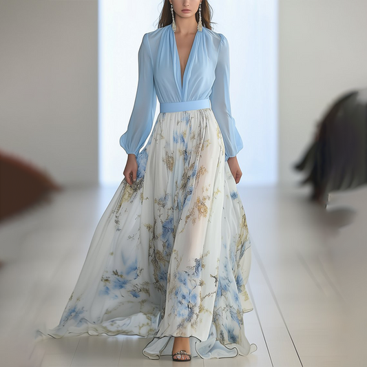 DANA - VESTIDO LARGO FLORAL