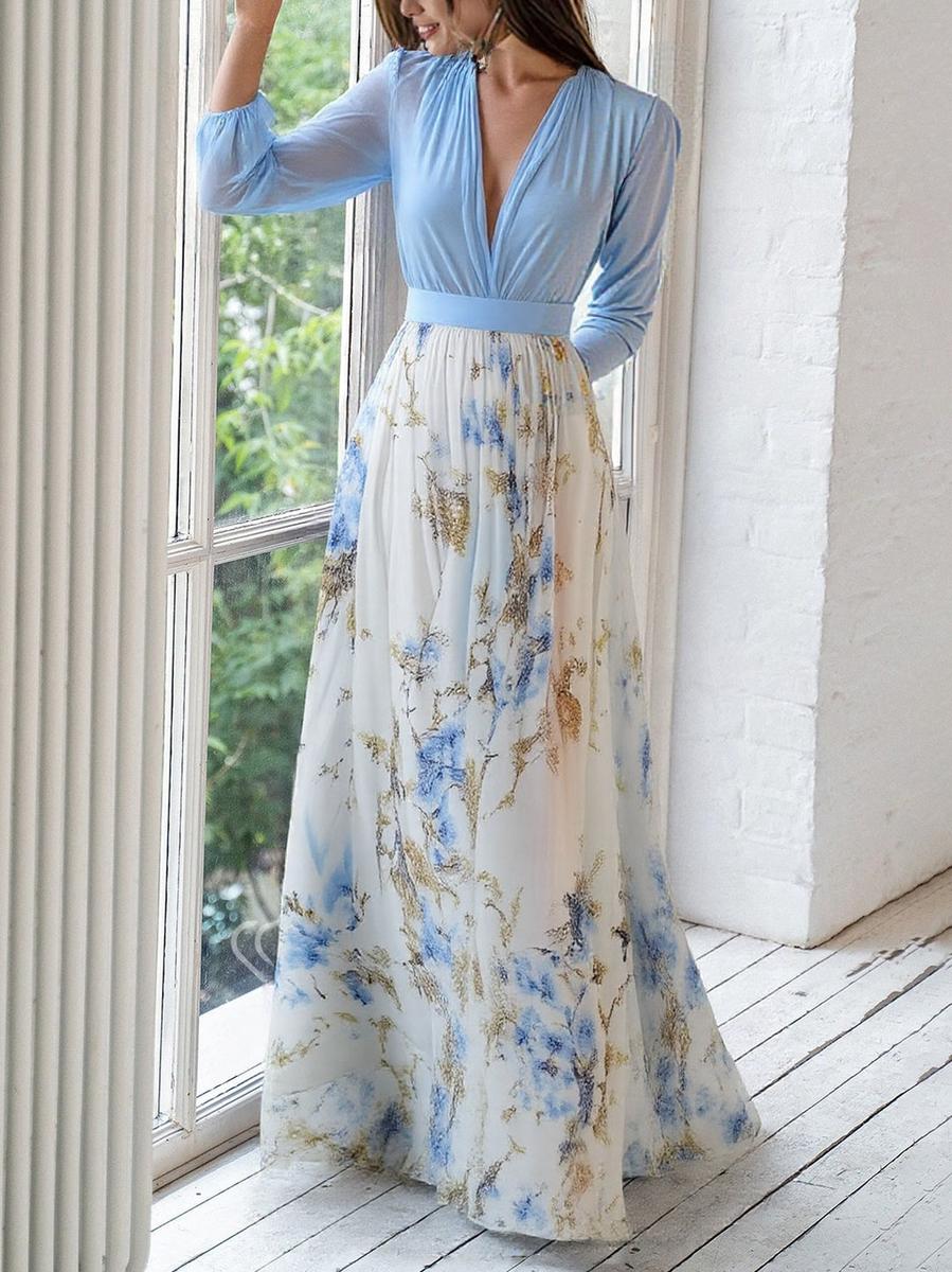 DANA - VESTIDO LARGO FLORAL