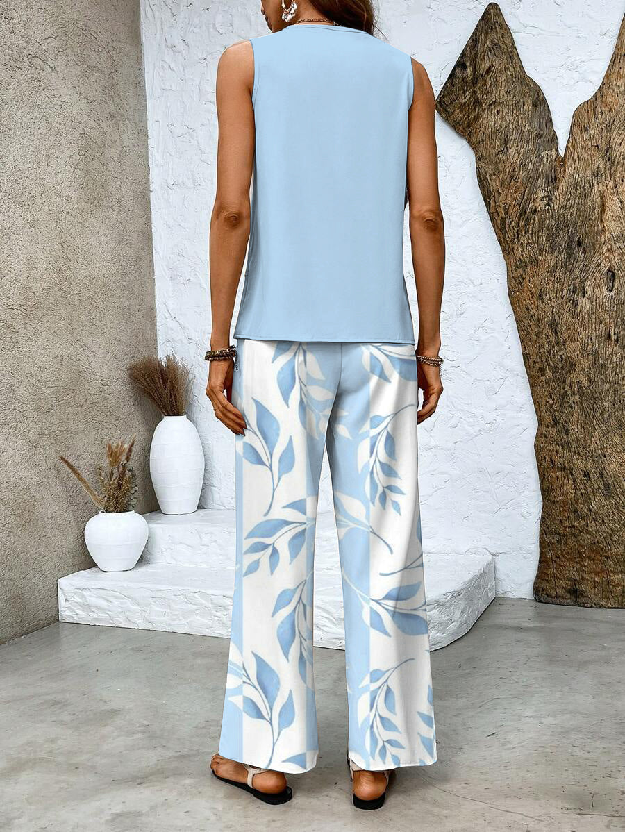 ÁFRICA - CONJUNTO ESTAMPADO A PLANTAS