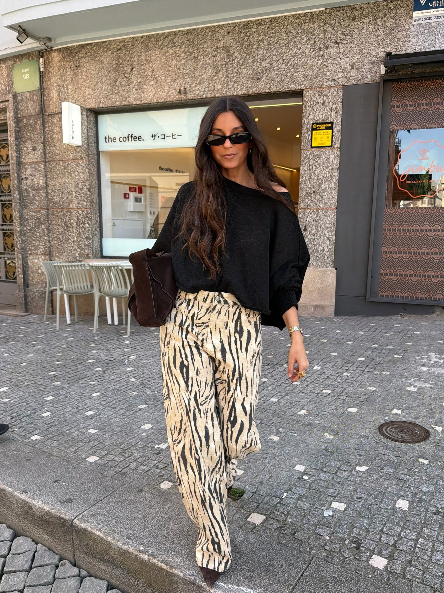 Paula | Pantalones Estampado de Cebra