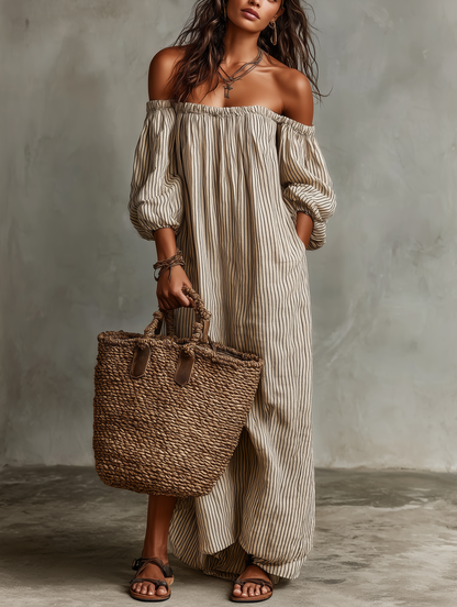 Carmen | Vestido de algodón y lino