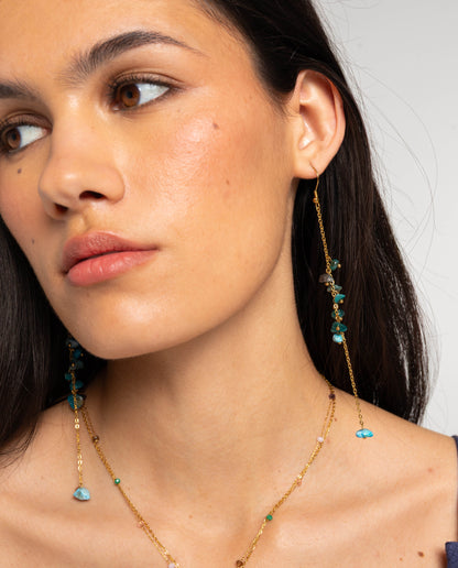 PENDIENTES ZAHARA · TURQUESA