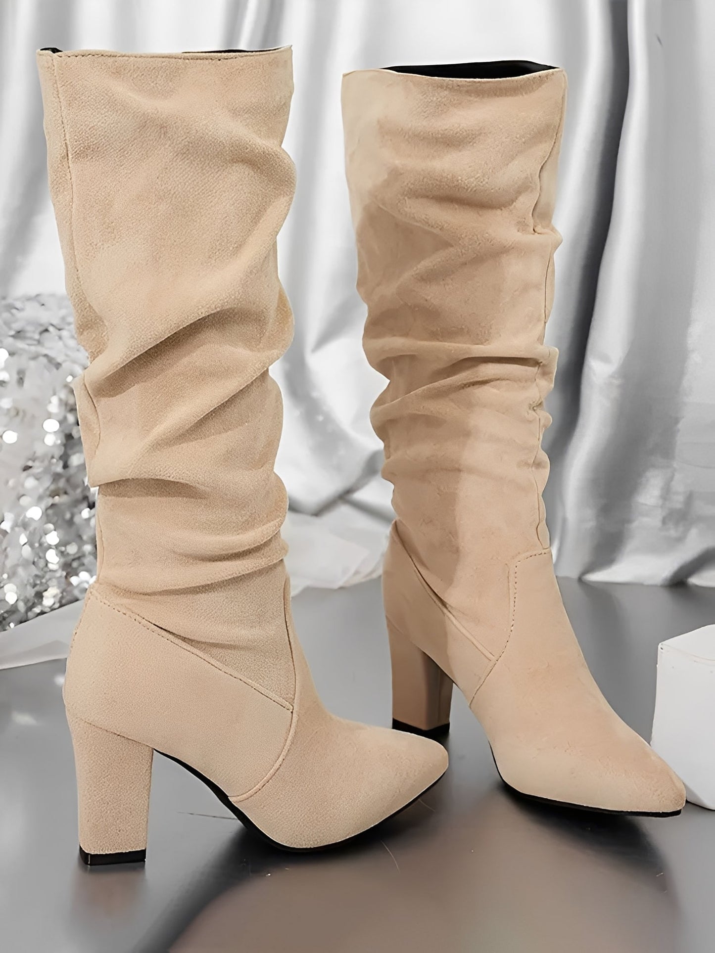 Feliane - Botas con forma de tacón bloque y suela estable