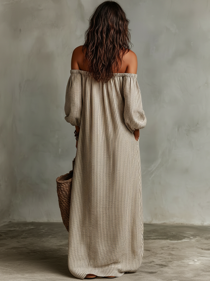 Carmen | Vestido de algodón y lino