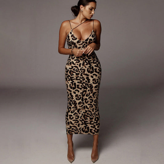 CRISTINA - VESTIDO LARGO LEOPARDO