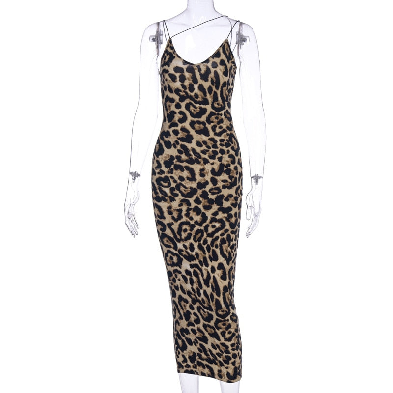 CRISTINA - VESTIDO LARGO LEOPARDO