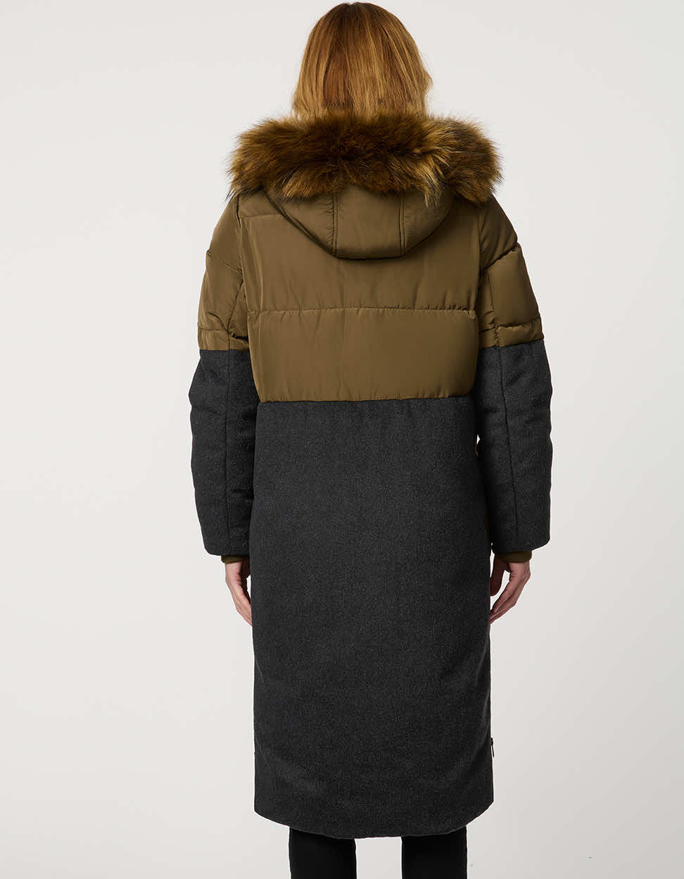 MAYELI - CHAQUETA CON CAPUCHA DE PIEL