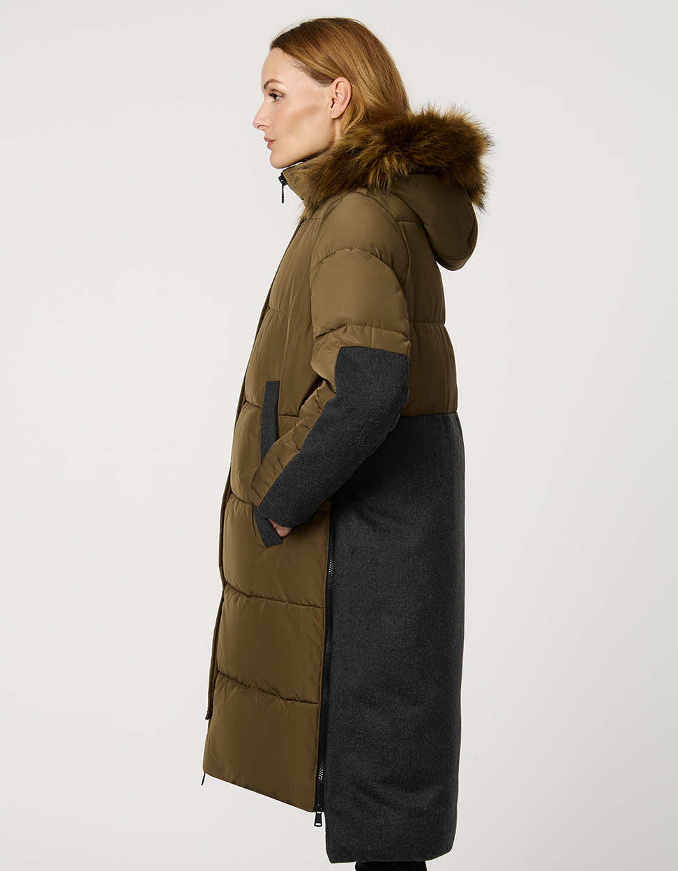 MAYELI - CHAQUETA CON CAPUCHA DE PIEL