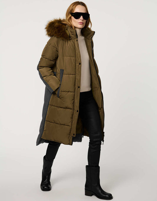MAYELI - CHAQUETA CON CAPUCHA DE PIEL