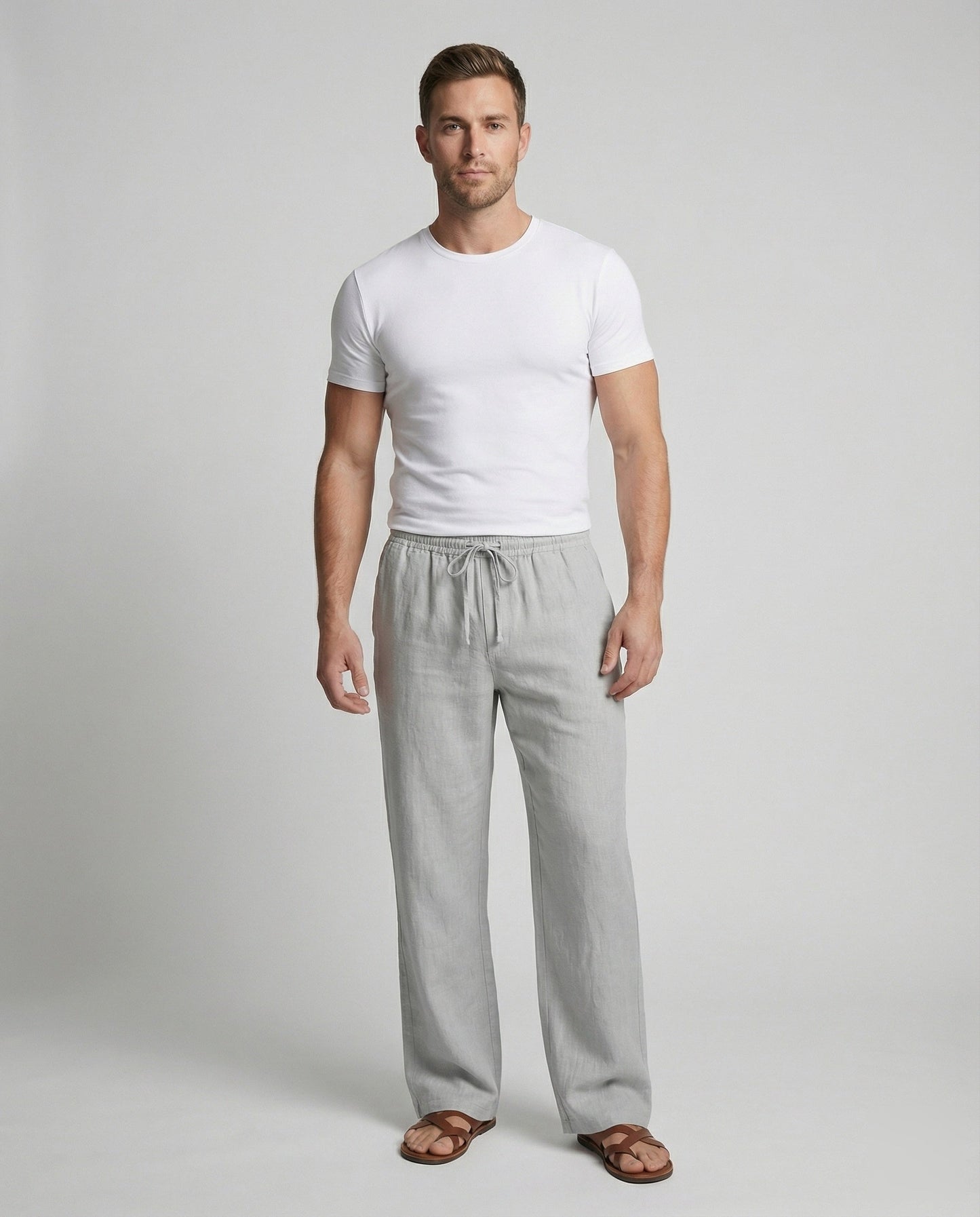 SERGIO -PANTALONES DE LINO ZEN