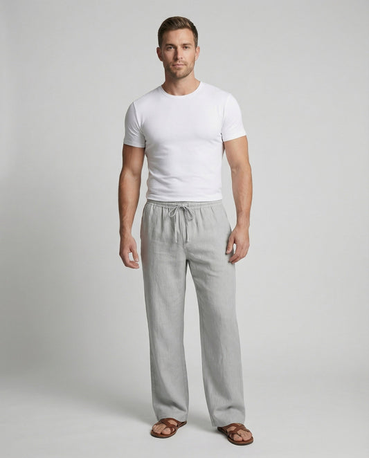 SERGIO -PANTALONES DE LINO ZEN