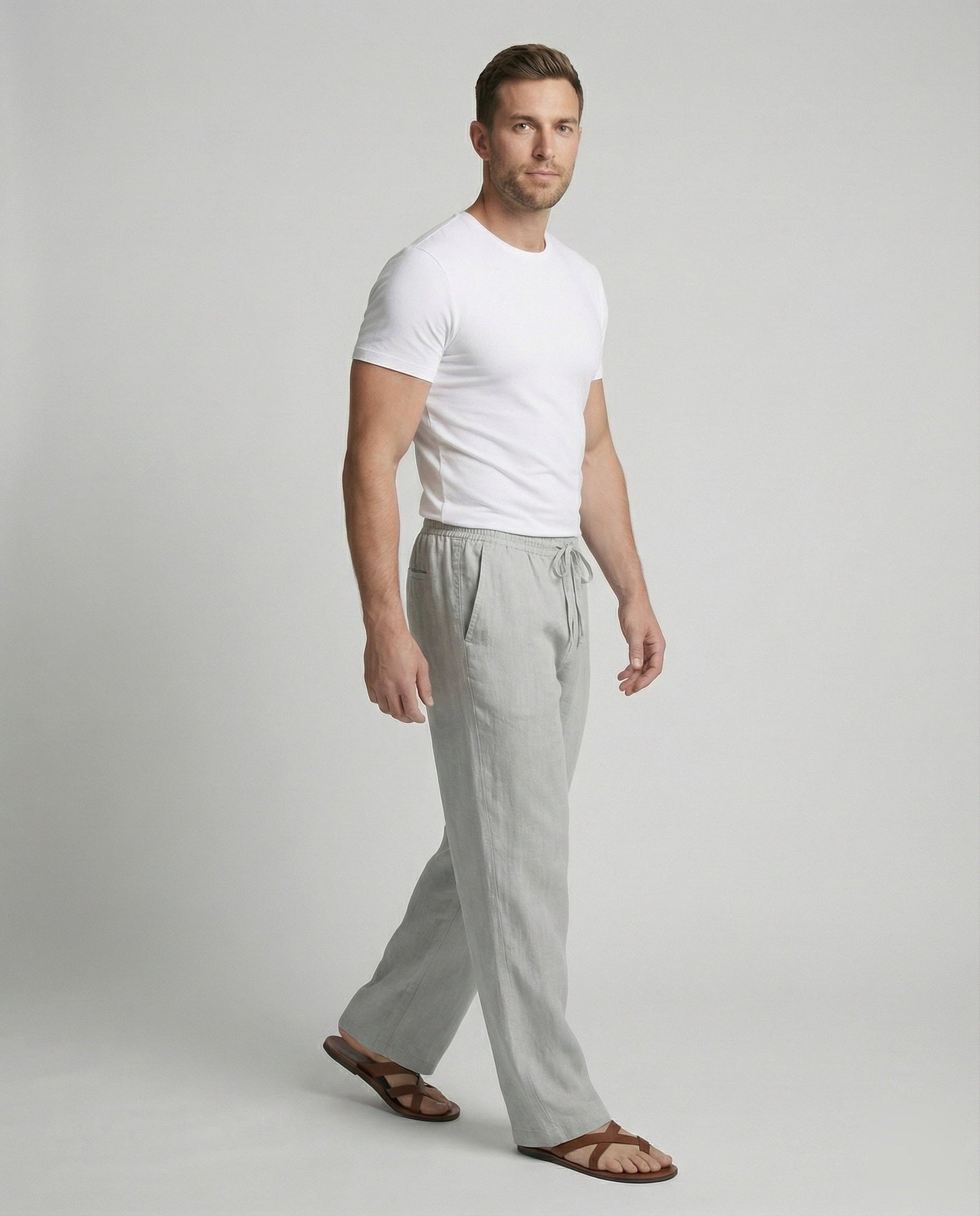 SERGIO -PANTALONES DE LINO ZEN
