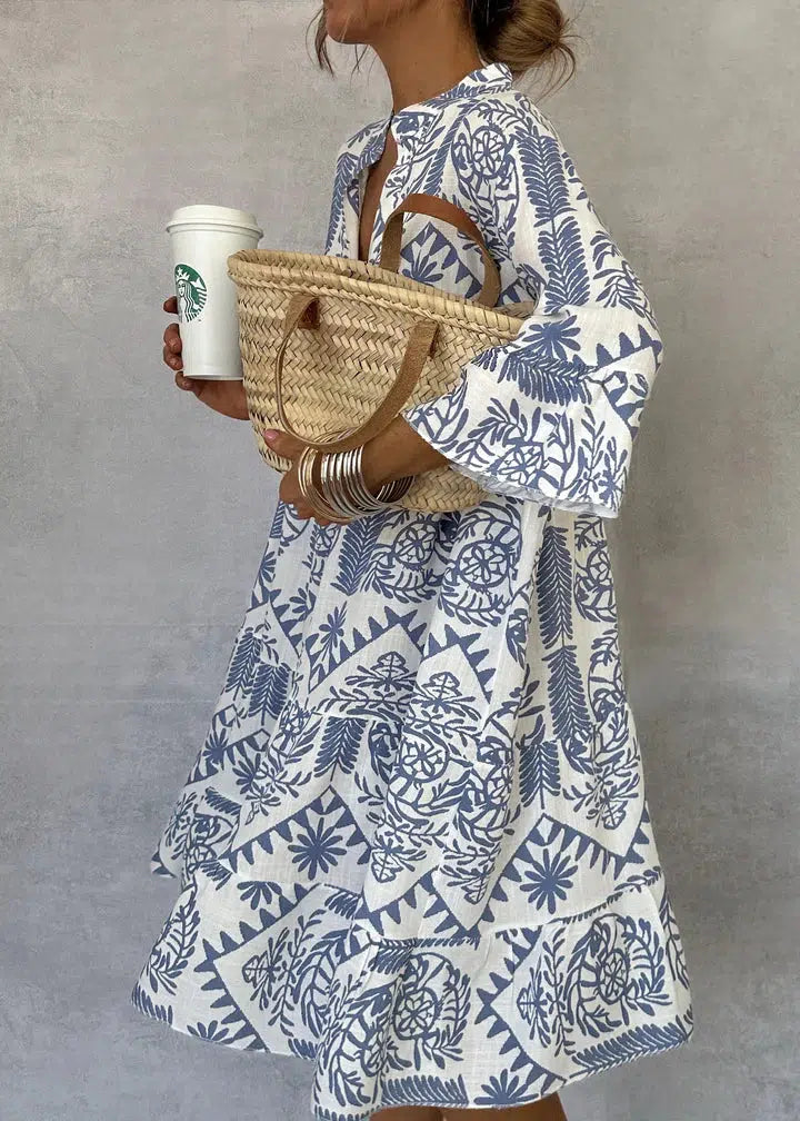 TRIANA - VESTIDO MINI COM ESCOTE EN V