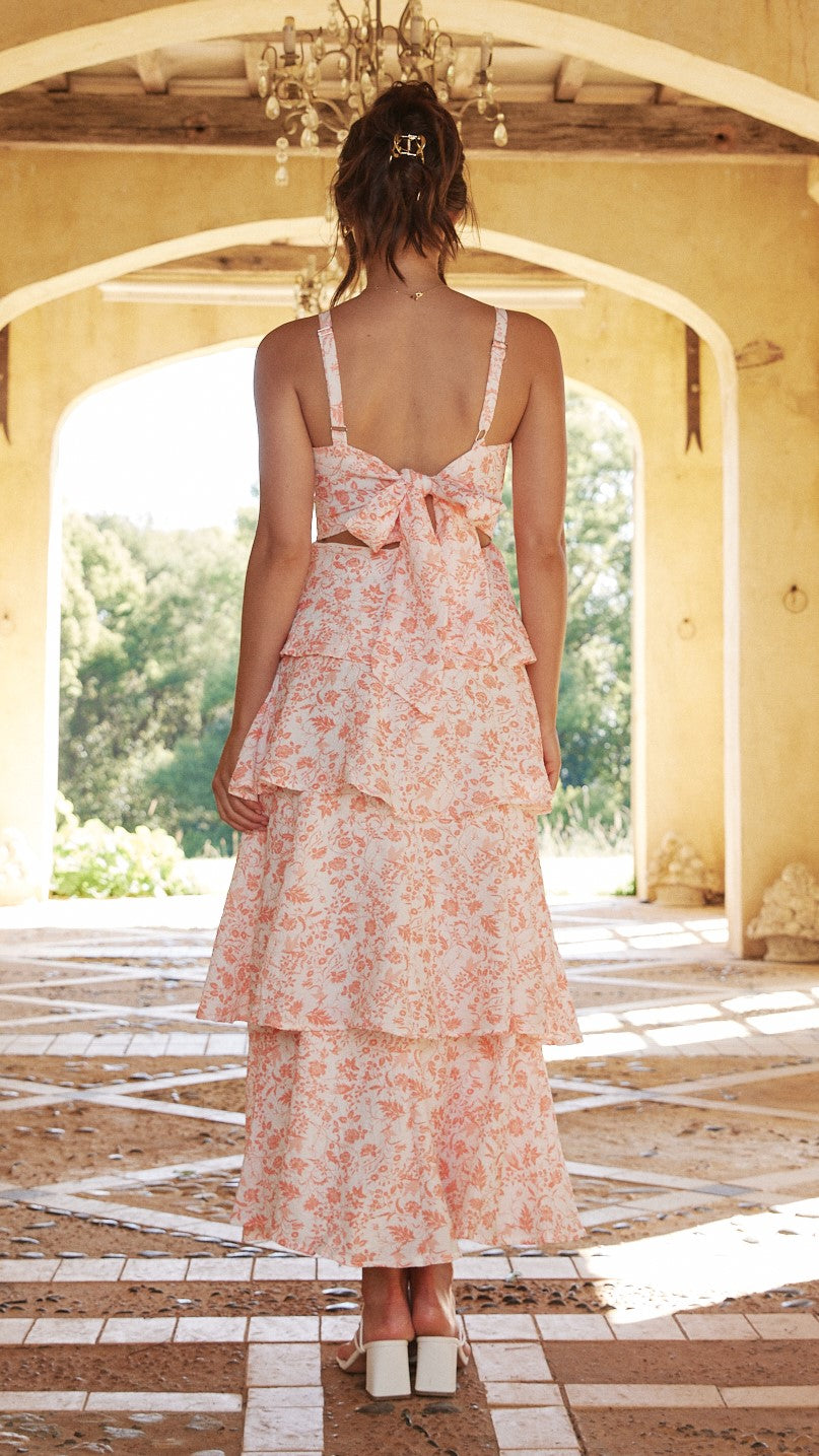 VERA - VESTIDO ROSADO FLORAL