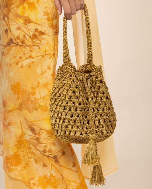 BOLSO OMBRA  · DORADO
