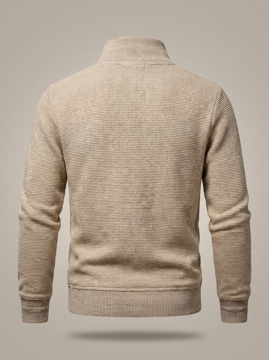 Leo - Chaqueta de punto con mangas largas y cuello alto