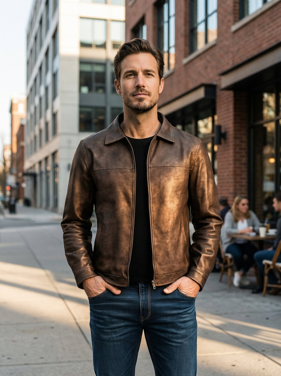 Enzo - Chaqueta Clásica con Cuello