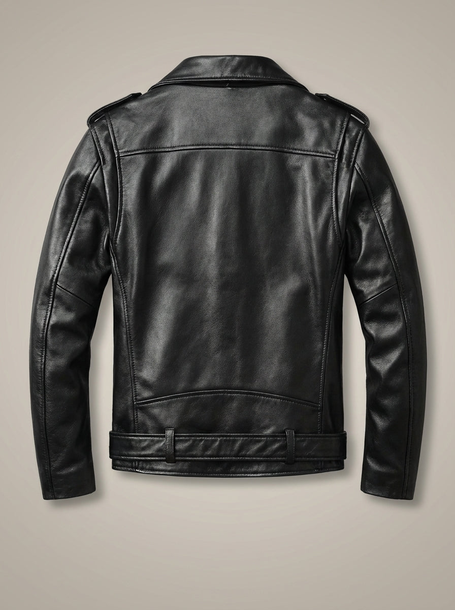 Dani - Chaqueta de Biker con Cinturón