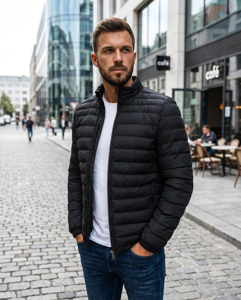 Nico - Chaqueta acolchada con cuello alzado