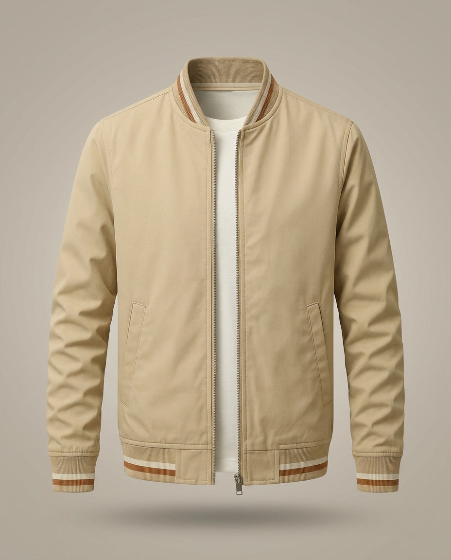 Noah - Bomber Casual con Cremallera