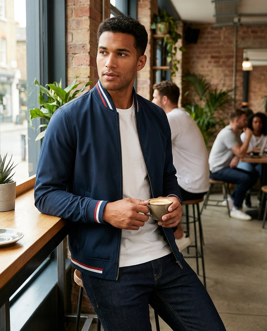 Noah - Bomber Casual con Cremallera