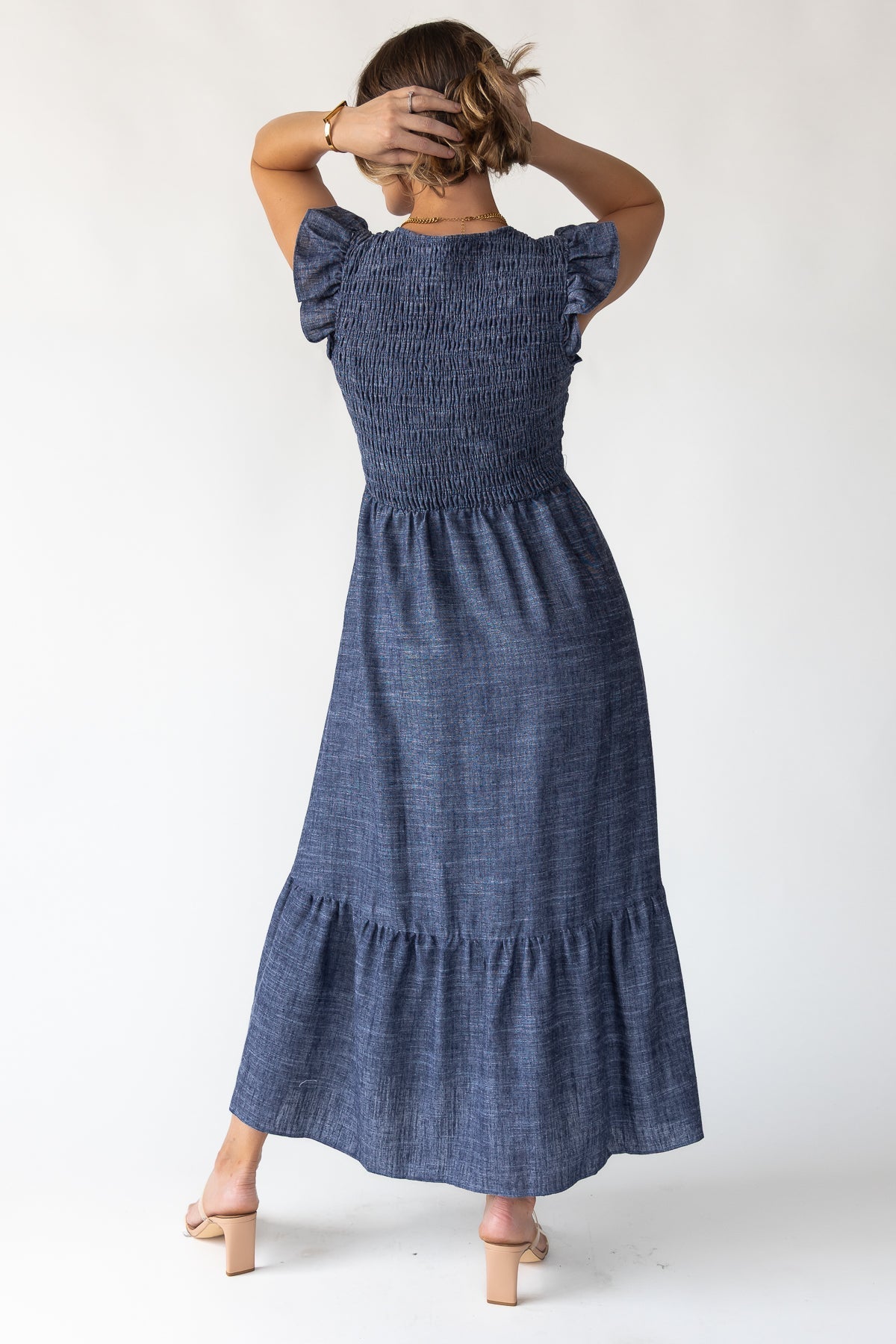 CELIA - VESTIDO LARGO FRUNCIDO