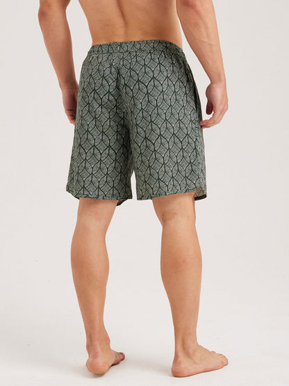Hapnix® - Bañador Verde de 7" para Hombre