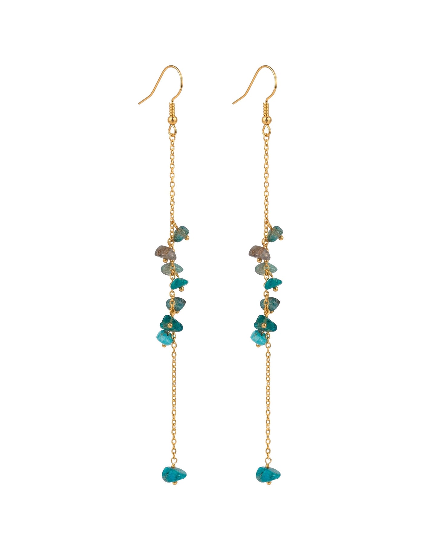 PENDIENTES ZAHARA · TURQUESA