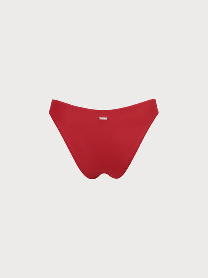 Bikini de Corte Bajo Rojo ECONYL®
