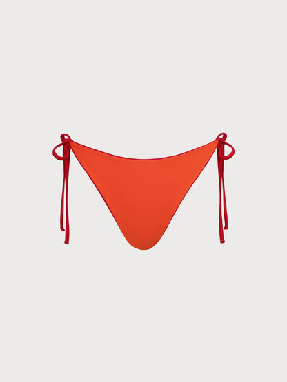 Bikini Inferior Reversible Rojo ECONYL®
