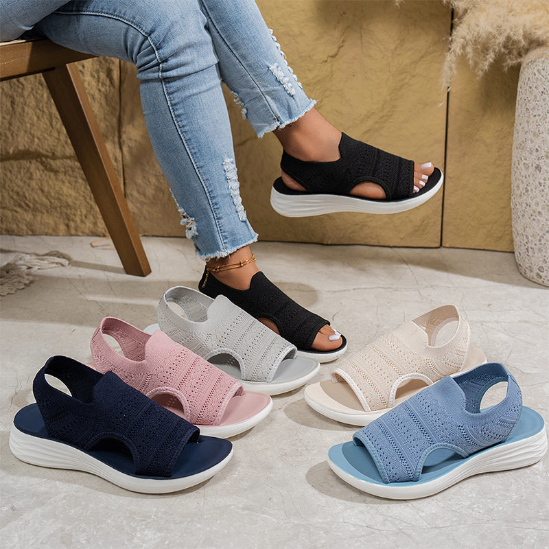 Ana | Sandalias con plataforma de material transpirable