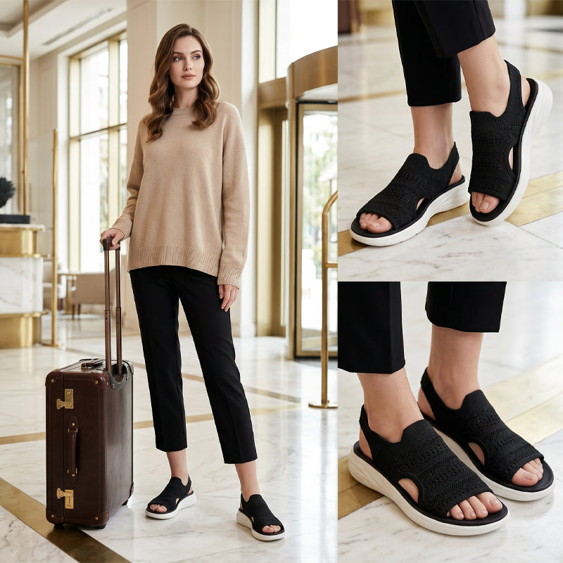 Ana | Sandalias con plataforma de material transpirable