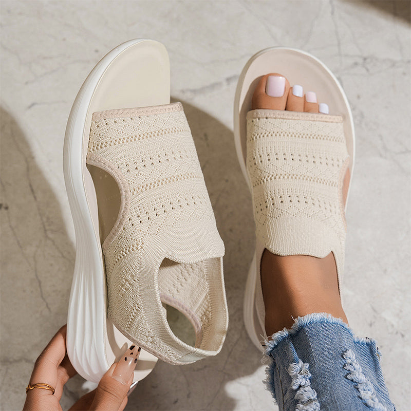 Ana | Sandalias con plataforma de material transpirable