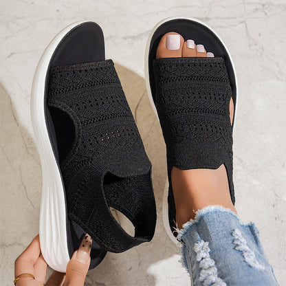 Ana | Sandalias con plataforma de material transpirable