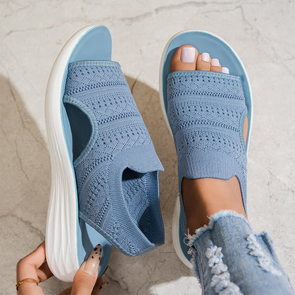 Ana | Sandalias con plataforma de material transpirable