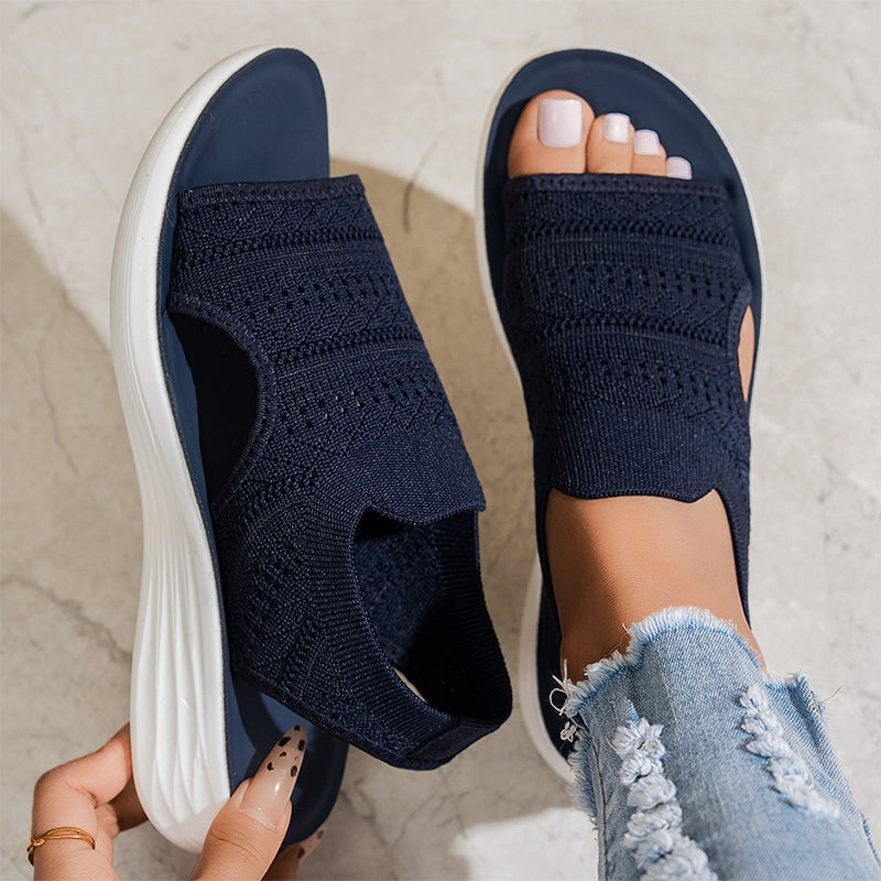 Ana | Sandalias con plataforma de material transpirable