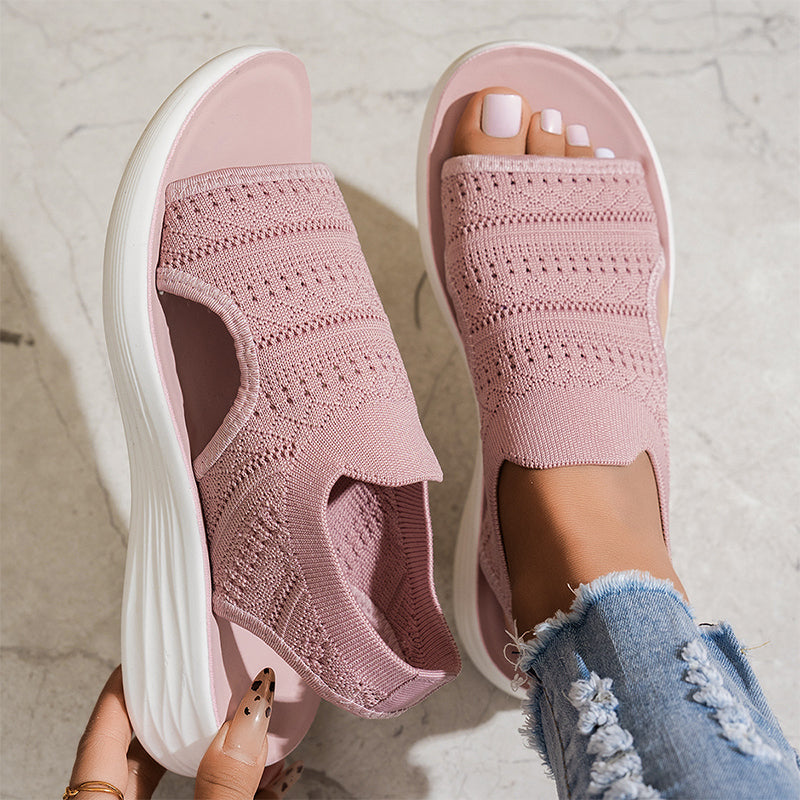 Ana | Sandalias con plataforma de material transpirable