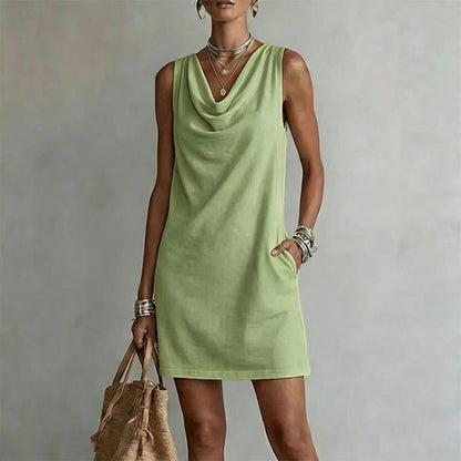 Carmen | Vestido Corto Liso
