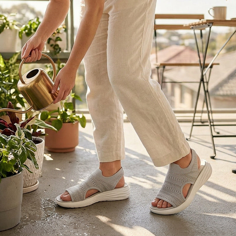 Ana | Sandalias con plataforma de material transpirable