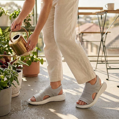 Ana | Sandalias con plataforma de material transpirable