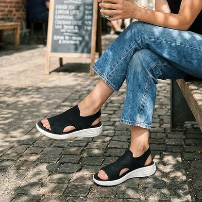 Ana | Sandalias con plataforma de material transpirable
