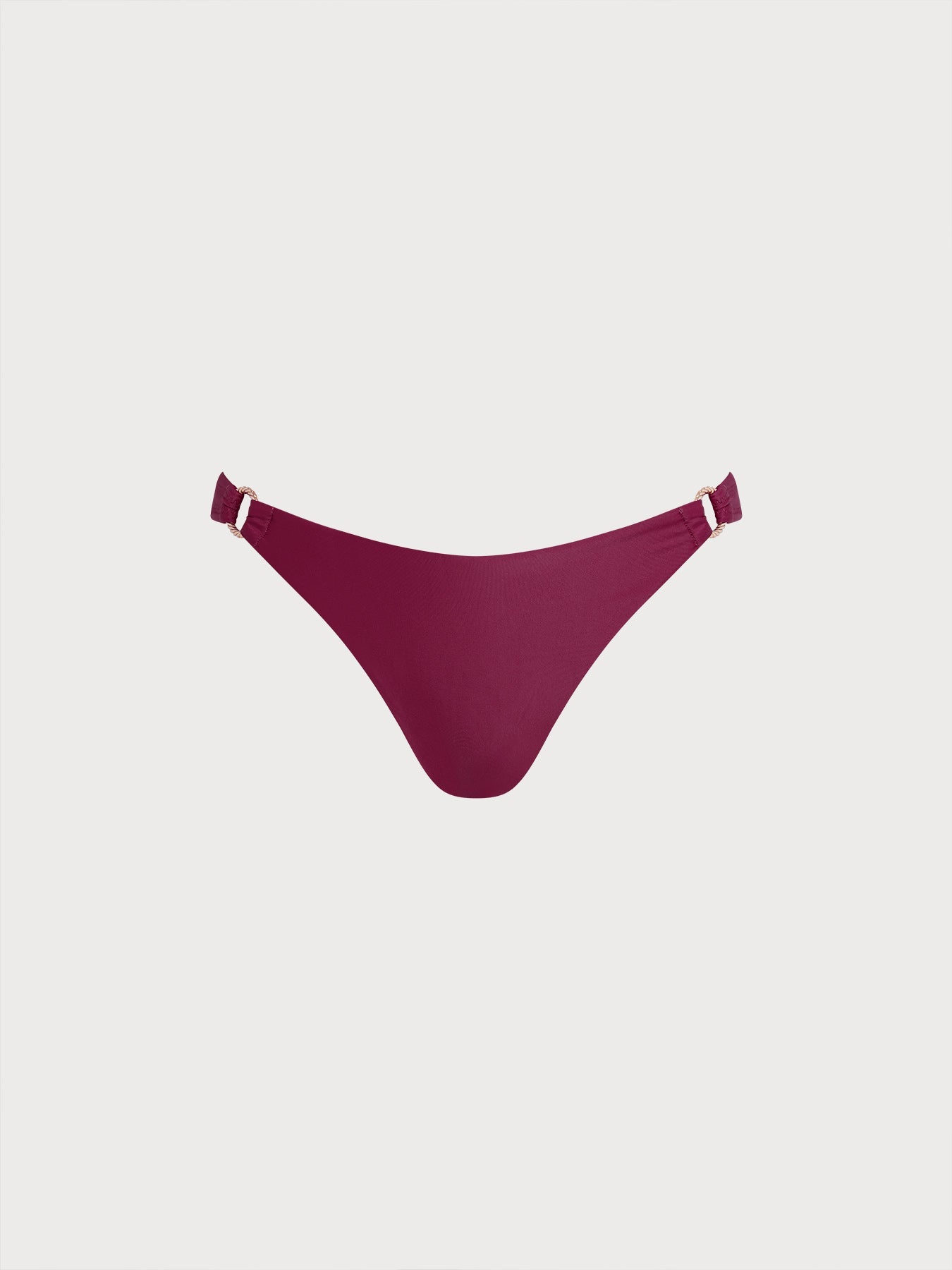 Bikini Inferior O-Ring Rojo Vino ECONYL®