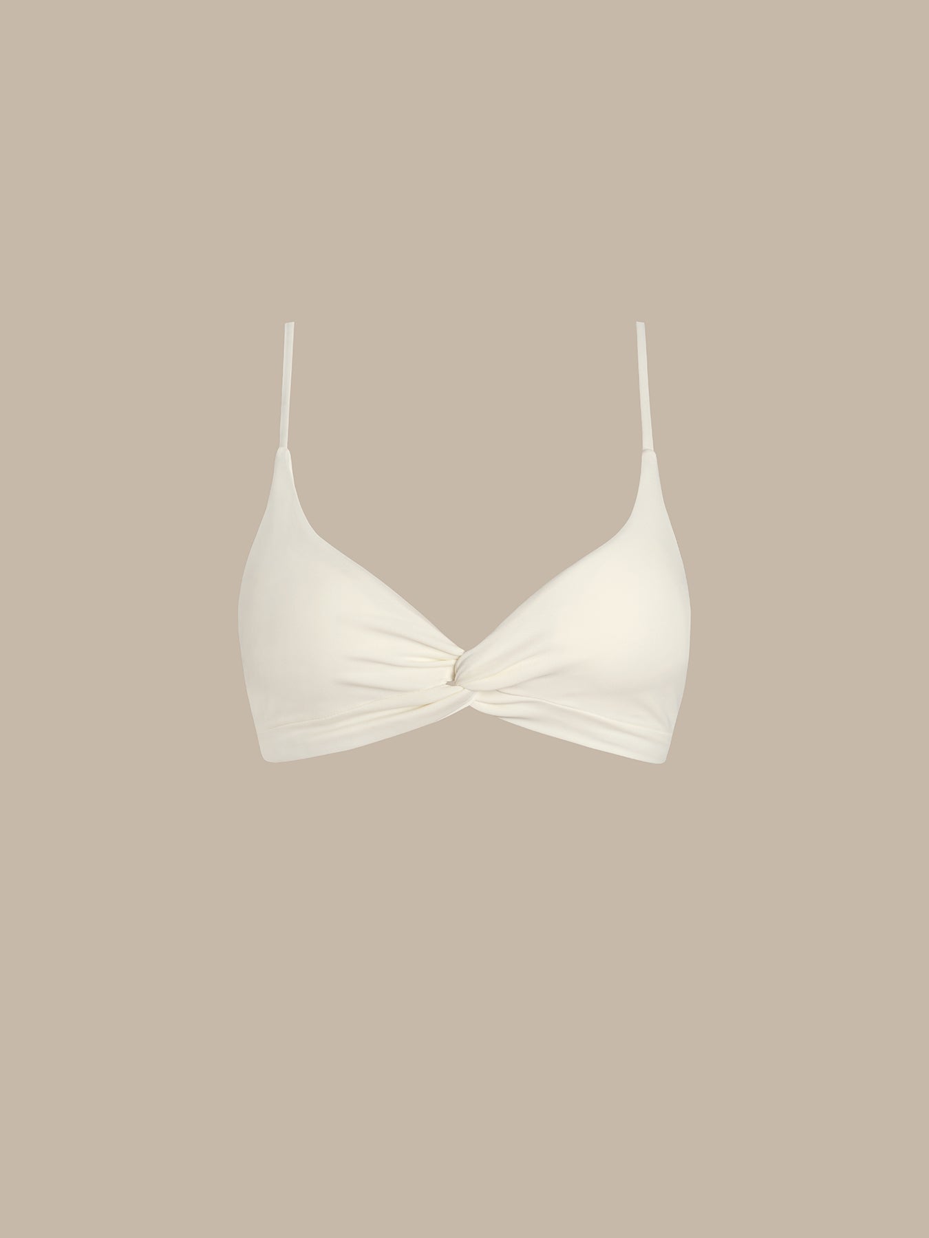 TOP DE BIKINI TORCIDO OFF WHITE ECONYL®