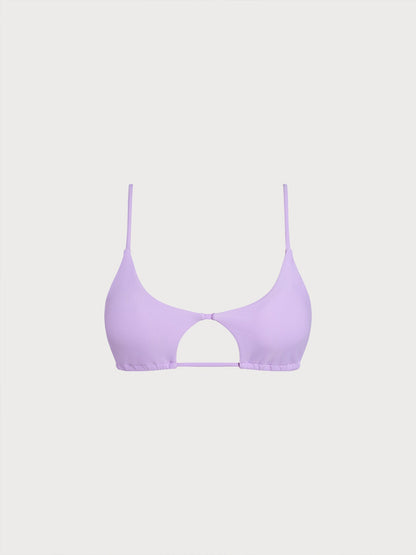 ECONYL® Sujetador de Bikini Morado con Corte