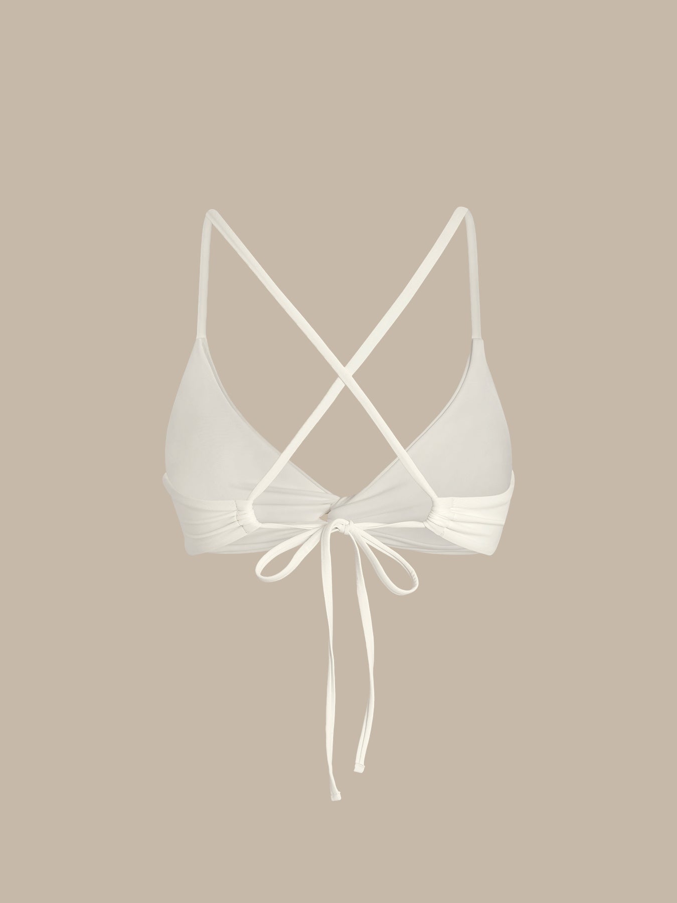 TOP DE BIKINI TORCIDO OFF WHITE ECONYL®